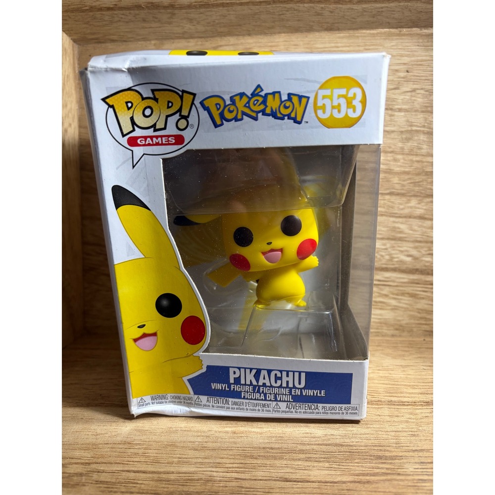 Funko Pop Games Pokemon Pikachu 553 Vinyl Figure Yellow Collectible Toy